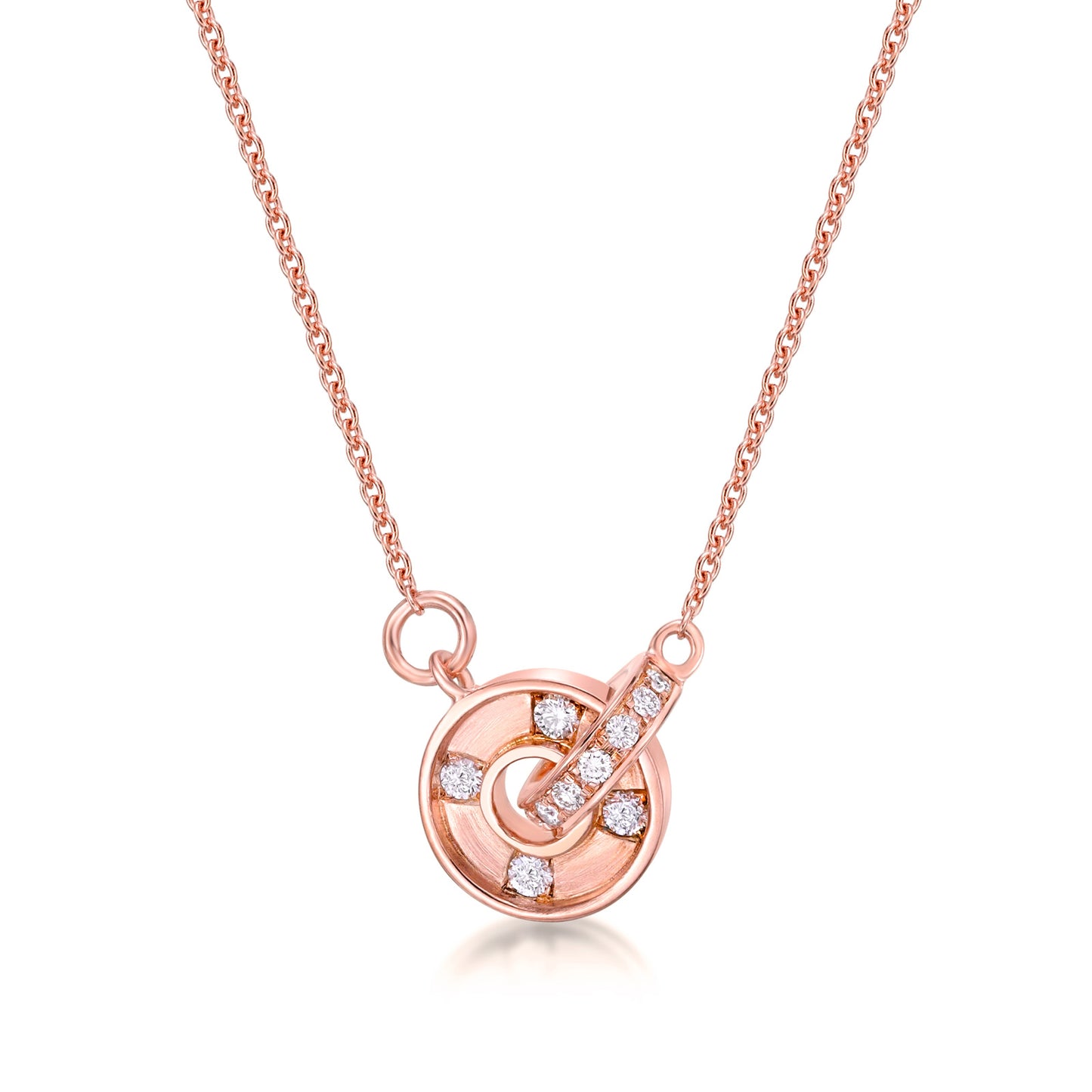 18K Rose Gold Forever Link Pendant