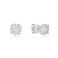 1ct Face-value Illusion Studs in 18K White Gold