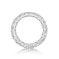 Handmade 18K White Gold 15pt Oval Diamond Eternity Ring