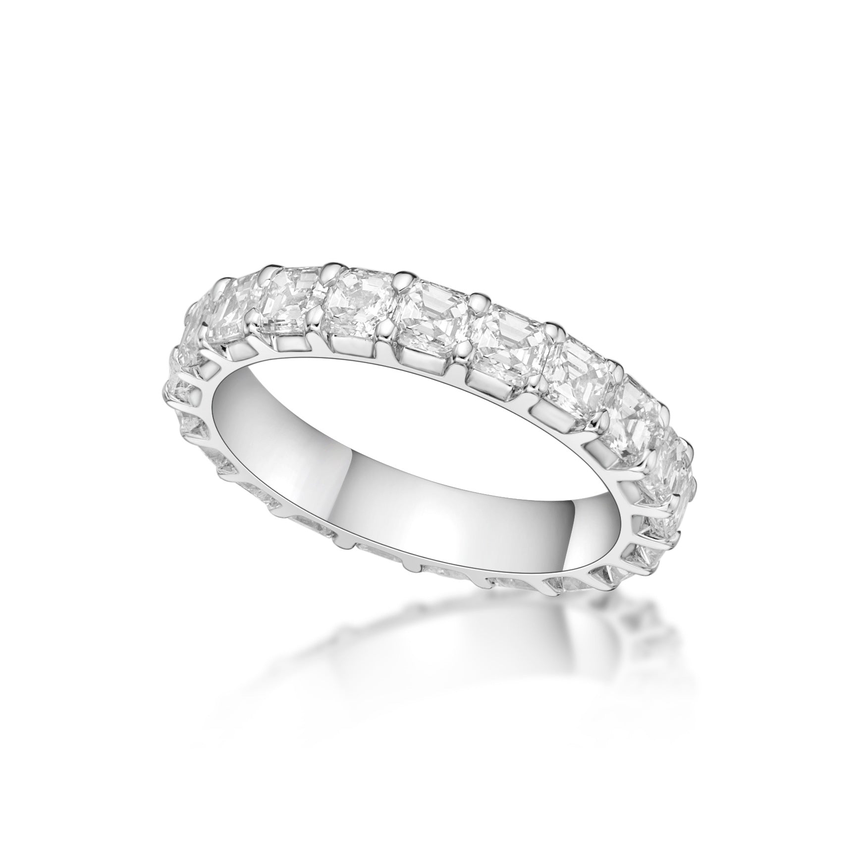 DiamonArt® Cubic Zirconia Sterling Silver Asscher-Cut Bridal Ring Set -  JCPenney