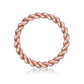 18K Rose Gold Handmade Twisted Coil Ring
