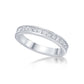 Platinum 3mm Channel-set Princess cut diamond eternity ring