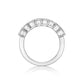 Men's Engagement Ring- Platinum 40pt Emerald cut diamond half-eternity band